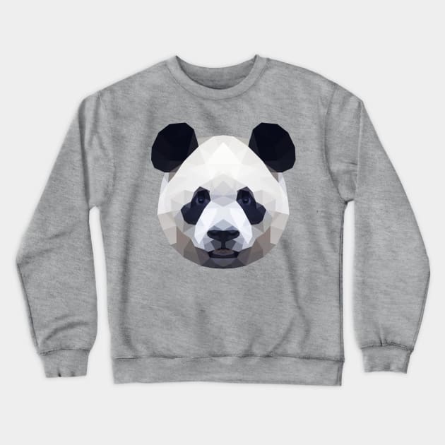 Geometric Panda Crewneck Sweatshirt by shegoran